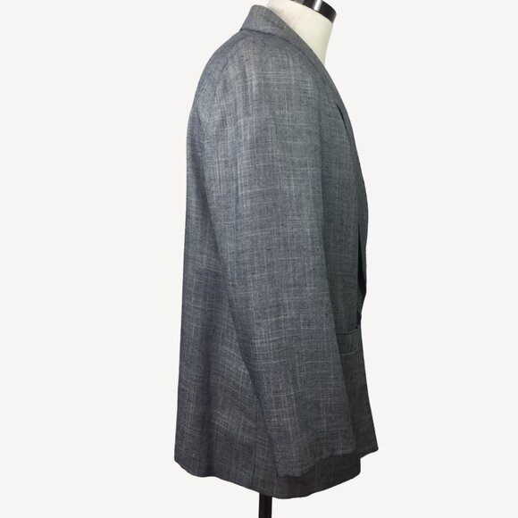 Fairfax & Kent Women's Suit Coat Blazer Gray Heather Button Pockets Work Size 18 - Picture 7 of 10